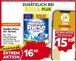 Billa Weißer Riese div. Sorten Angebot