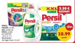 PENNY PERSIL PULVER, 54 WG, GEL, 60 WG od. DISCS, 44 WG pro Gebinde Angebot