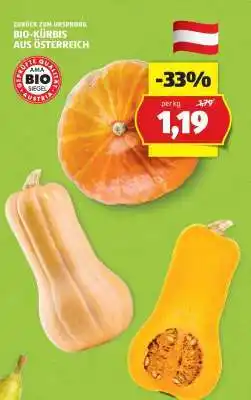 Hofer BIO-KÜRBIS AUS ÖSTERREICH Angebot
