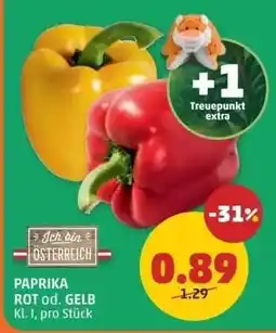 PENNY Paprika rot od. gelb Angebot