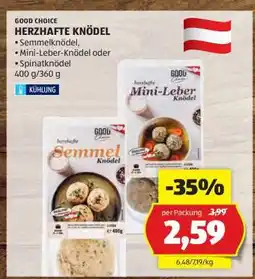 Hofer HERZHAFTE KNÖDEL Angebot