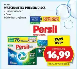 Hofer PERSIL WASCHMITTEL PULVER/DISCS Angebot