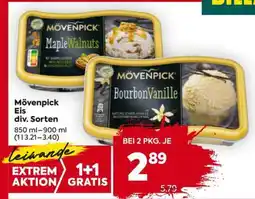 Billa Mövenpick Eis div. Sorten Angebot