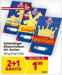 Billa Schärdinger Käsescheiben div. Sorten Angebot