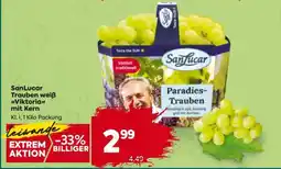Billa SanLucar Trauben weiß Viktoria mit Kern Angebot