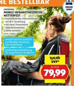 Hofer MOBILE INFRAROTHEIZDECKE WETTERFEST Angebot