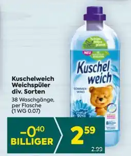 Billa Kuschelweich Weichspüler div. Sorten Angebot