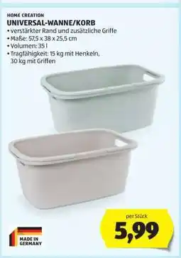 Hofer UNIVERSAL WANNE/KORB Angebot