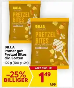 Billa BILLA immer gut Pretzel Bites div. Sorten Angebot