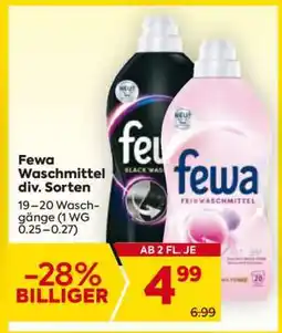 Billa Fewa Waschmittel div. Sorten Angebot