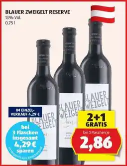 Hofer Blauer Zweigelt Reserve Angebot