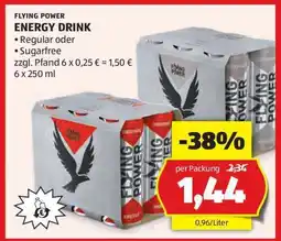 Hofer FLYING POWER ENERGY DRINK Angebot