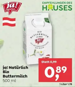ADEG Natürlich Bio Buttermilch Angebot