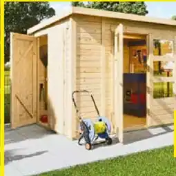 Hellweg Gartenhaus Kombi Pultdach Angebot