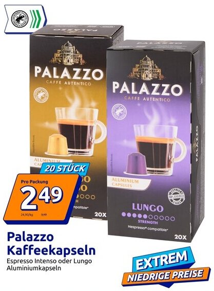 Action Palazzo Kaffeekapseln Angebot