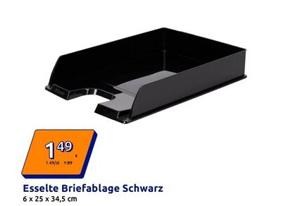 Action Esselte Briefablage Schwarz Angebot