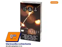 Action Warmweiße Lichterkette Angebot