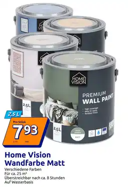 Action Home Vision Wandfarbe Matt Angebot