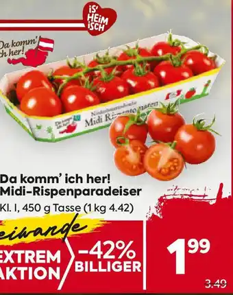 Billa Da komm' ich her! midi-rispenparadeiser Angebot