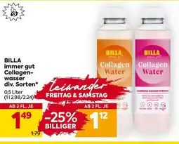 Billa Billa immer gut collagen wasser div. sorten Angebot