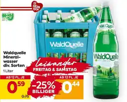 Billa Waldquelle mineralwasser div. sorten Angebot