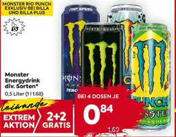Billa Monster energydrink div. sorten Angebot