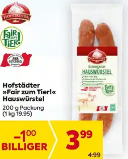 Billa Hofstädter fair zum tier hauswürstel Angebot