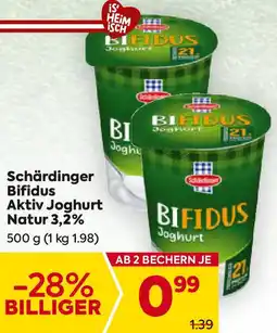 Billa Schärdinger bifidus aktiv joghurt natur 3,2% Angebot