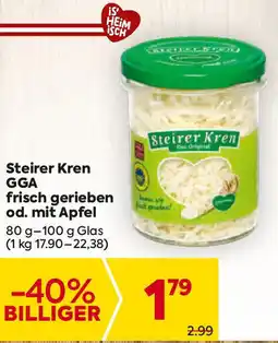 Billa Steirer kren gga frisch gerieben od. mit apfel Angebot