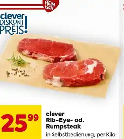 Billa Clever rib-eye- od. rumpsteak Angebot