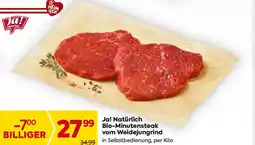 Billa Ja! natürlich bio-minutensteak vom weidejungrind Angebot
