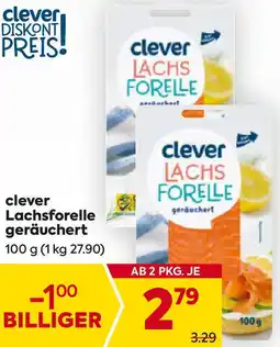 Billa Clever lachsforelle geräuchert Angebot