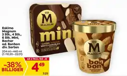 Billa Eskimo magnum 3 stk., 4 stk., 6 stk. mini, becher od. bonbon div. sorten Angebot