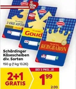 Billa Schärdinger käsescheiben div. sorten Angebot
