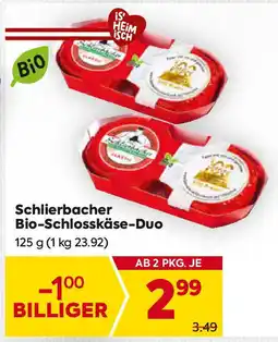 Billa Schlierbacher Bio-Schlosskäse-Duo Angebot