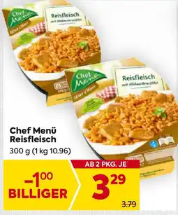 Billa Chef menü reisfleisch Angebot