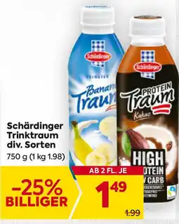 Billa Schärdinger trinktraum div. sorten Angebot