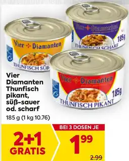 Billa Vier-diamanten thunfisch pikant süß-saver od. scharf Angebot
