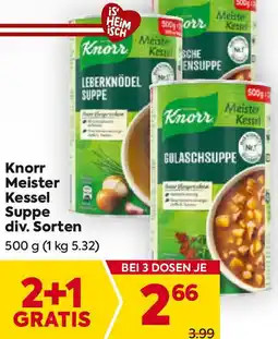 Billa Knorr meister kessel suppe div. sorten Angebot