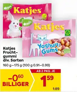 Billa Katjes frucht- gummi div. sorten Angebot