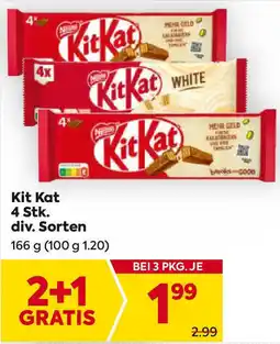 Billa Kitkat 4 stk. div. sorten Angebot