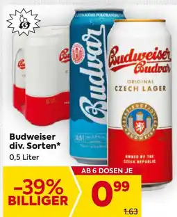 Billa Budweiser div. sorten Angebot