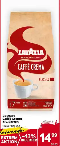 Billa Lavazza caffè crema div. sorten Angebot