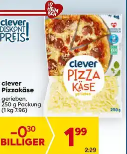 Billa Clever pizzakäse Angebot