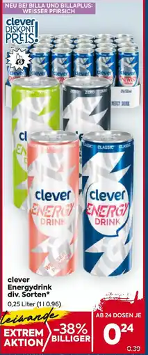 Billa Clever energydrink div. sorten Angebot
