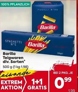 Billa Barilla teigwaren div. sorten Angebot