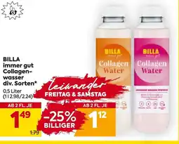 Billa Billa immer gut collagen- wasser div. Sorten Angebot