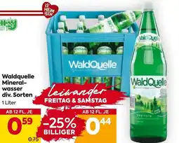 Billa Waldquelle mineral- wasser div. sorten Angebot