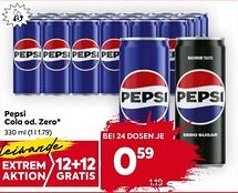 Billa Pepsi cola od. zero Angebot