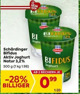 Billa Schärdinger Bifidus Aktiv Joghurt Natur 3,2% Angebot